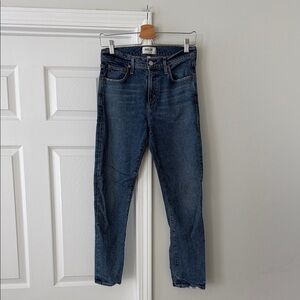 AGOLDE Toni Mid Rise Straight Leg Jeans Dark Wash Size 26